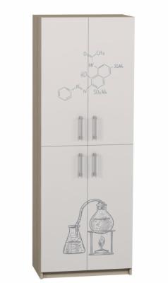 Шафа закрита з 4-ма дверцятами з фотодруком для кабінету ХІМІЇ, 702х405х2115 мм., АНШАР ГРУП ( 7707 + Ф )